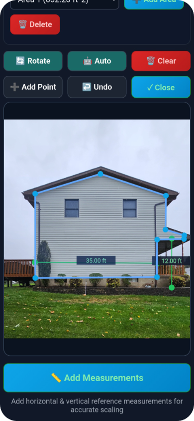 Estimator with square footage